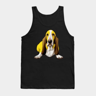 Lemon Basset Hound Tank Top